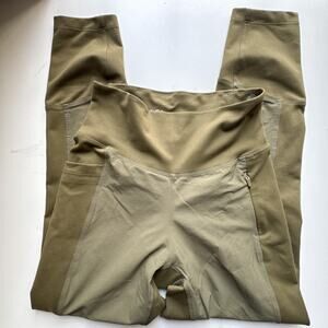 REI Co-op Flash Hybrid Tights Womens Size XS Army Cot Green